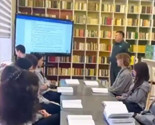 Біздің гимназияда 10–11 сынып оқушылары үшін түсіндіру жұмысы жүргізілді тақырыбы: «Зардап шеккен тұрғындарды қабылдау пункттері (ЗШҚП) — төтенше жағдай кезіндегі әрекеттер».